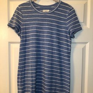 Loft Blue and White Striped Dress